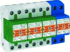 OBO Bettermann MCD 50-B 3+1-OS with function display surge arrester set, 5096836