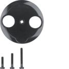 Berker 103921 Central piece for antenna socket 2-hole black, glossy 1930/Glass/Palazzo