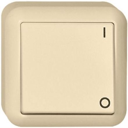 ELSO 381200 surface-mounted switch 2-pole 10A CONTURA pearl white