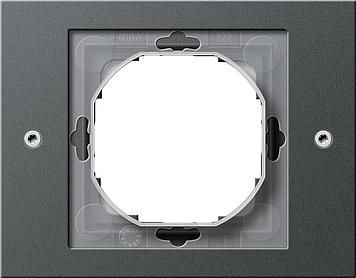 Gira 021167 1-gang cover frame Gira TX_44 (WG UP) anthracite