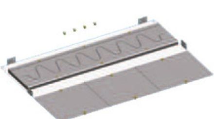 ABB Striebel & John RB28S base plate with sinus flange 2-field wide, depth 800 mm, 2CPX045816R9999