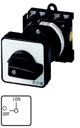 Eaton T3-1-102/Z ON-OFF switch, 2-pole, 32 A, 90 °, intermediate installation, 083192