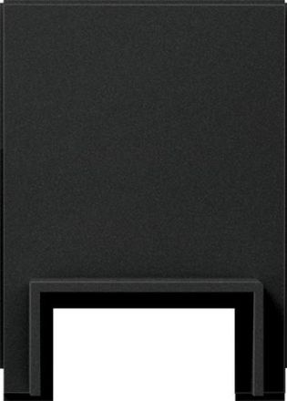 Gira 1068005 cable entry 13x25mm K/P Sys 55 black with adapter