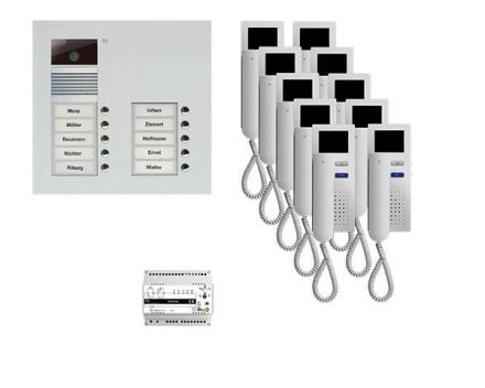 TCS PVU16100-0010 pre:pack video 10T 2Sp AVU+IVH3222 UP video intercom set