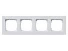 Gira 214295 cover frame 4-way flat E2 pure white