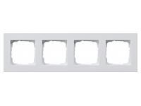Gira 214295 cover frame 4-way flat E2 pure white