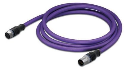 Wago 756-1405/060-005 Sensor-Actuator Cable 6p 0.5m M12 Female