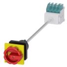 Siemens 3LD2044-1TL53 main/emergency stop switch 4-pole floor mounting