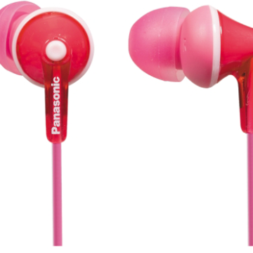 Panasonic RP-HJE125E pink in-ear headphones
