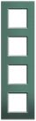 Bticino LNA4802M4PK Light frame PARK 4x2 modules, (green)