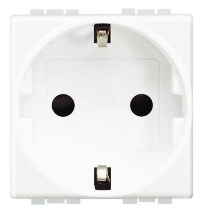 Bticino N4141AN SCHUKO SL socket without support frame white, (white)