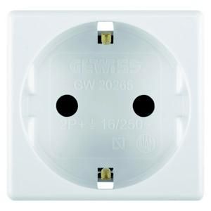 Gewiss GW20265 2M 2P+PE 16A German standard white socket