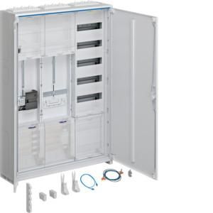 Hager ZB335C15LS 1ZP 3p. H=1100mm 3-field complete cabinet