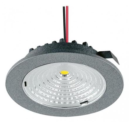 EVN L55031402 IP20 350mA 3W 3000K 275lm round silver LED recessed ceiling spotlight