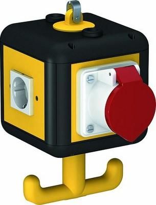 OBO Bettermann VH4 3SD1C16 3xSCHUKO, 1xCEE16A socket supply unit, 6109804