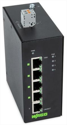 Wago 852-1411/000-001 Switch REG Eth 5x10/100/1000Mbps/RJ45
