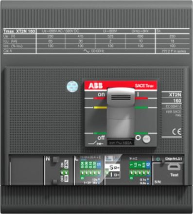 ABB Stotz-Kontakt XT2N 160 Ekip I In=160A 4p FF InN=100% , XT2N 160 Ekip I In=160A 4p FF InN=100% Compact circuit breaker Tmax XT2 , 1SDA067101R0001