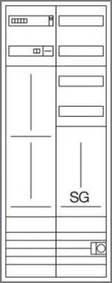 Hager ZK53T4N complete panel 2 panels 1350mm,