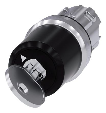 Siemens 3SU1050-5JF01-0AA0 CES 22mm round metal high gloss trigger O+I key switch