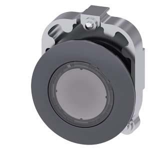 Siemens 3SU1061-0JB70-0AA0 push button illuminated 30mm round metal matt clear