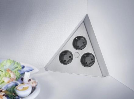 Quellmalz STE.ED socket type ST3007-C stainless steel, stainless steel colour
