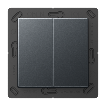 Jung FOHA595ANM Friends of Hue wireless wall transmitter set 4-channel, AS/A series, matt anthracite