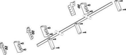 ABN N/PE with CU 12x5mm 1-pole 30° standard busbar module (MXSC31411)