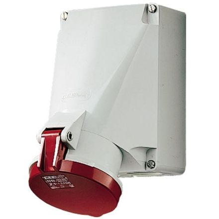 Mennekes 1141P 63A 4-pole 6h 400V IP44 wall socket