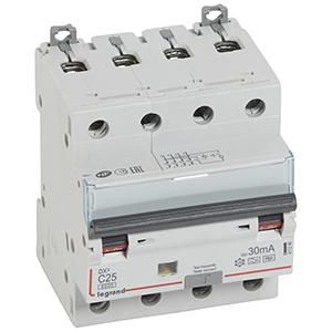 Legrand 411246 RCD/MCB DX3 C25 4P 6KA 30MA A-HPI
