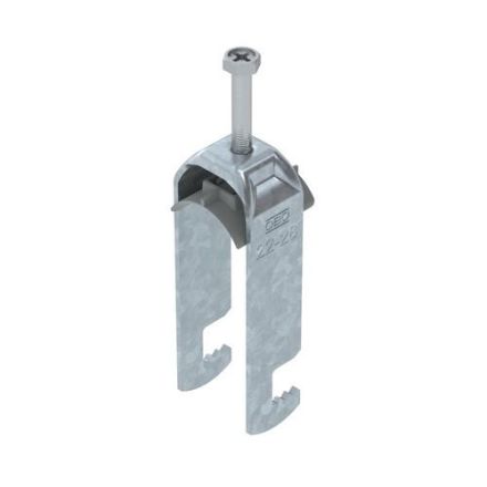 OBO Bettermann 1187621 2056 BS-F2-K-28 FT 22-28mm 2-way steel clamp