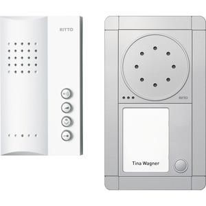 Ritto RGE1891320 Portier Audio Set hands-free unit 1 WE, silver/white