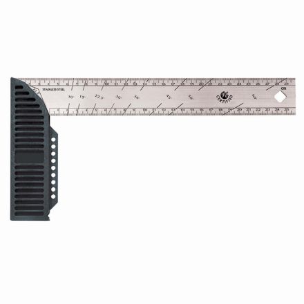 IRONSIDE 100324 Carpenter's square 250mm made of stainless steel