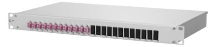 METZ CONNECT 1502507512-E OpDAT fix VIK 12xLC-D violet OM4 grey patch panel