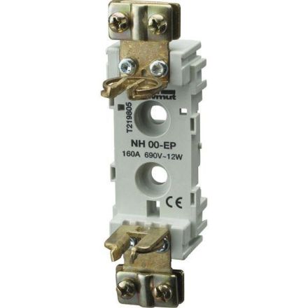 Mersen 41102 BB00EPBT size 00 AC690V 1-pole 160A NH fuse base