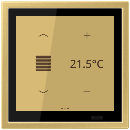 JUNG LSZME459BFD1SC KNX room controller LS TOUCH | LS ZERO | brass classic