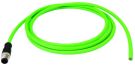 Telegärtner L83614A0000 M12x1 connector free cable end L7.5 m connection cable D-coded Cat.5