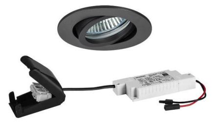 Brumberg 39483643 230V AC 6W d2w titanium matt LED recessed ceiling spotlight