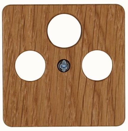 Kopp 357830185 MILANO TV/RF/SAT oak antenna cover