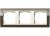 Gira 0213761 3-way cover frame for cream white Gira Event Clear Brown