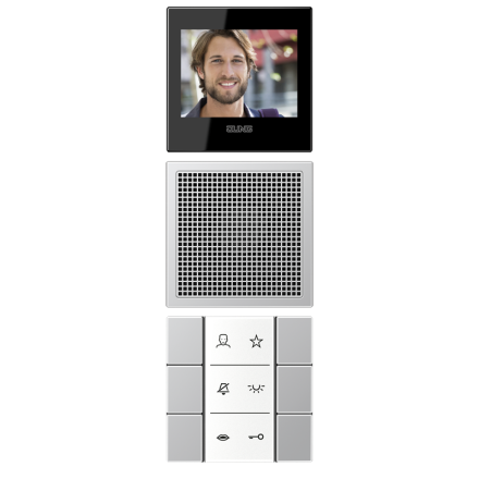 Jung SIVIAL627 Siedle In-Home-Bus video indoor stations, LS series, aluminum