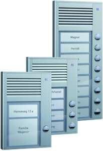 TCS PAK08-EN Audio 8 buttons 1-r. AP silver AP door station