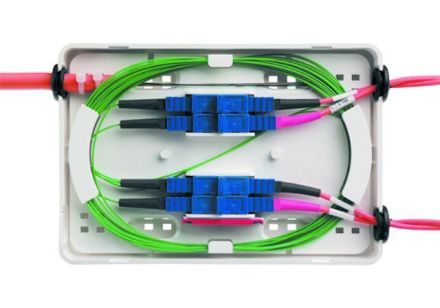 Telegärtner H02050A0104 WHD 160x110x30mm incl. coupling plate LWL Micro Splice Box