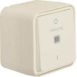 Berker 35623502 control switch 2-pole with imprint 'Heating - 0 - 1' AP polar white matt Be