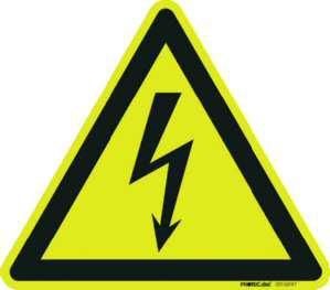 PROTEC.class 05102147 Inspection labels and warning signs PWZ 10 (10 pcs.) Warning sign 10cm, yellow
