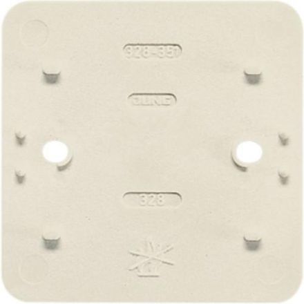 Jung 328 base plates for the AP 600 series 1-way, for single devices, AP 600, white