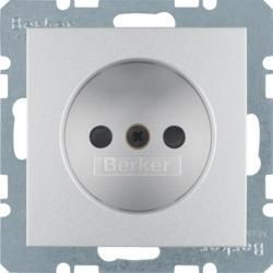 Berker 6167331404 Socket without protective contact aluminum, matt Berker B.7
