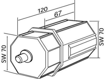 Rademacher 96000015 plastic capsule 67mm 4031