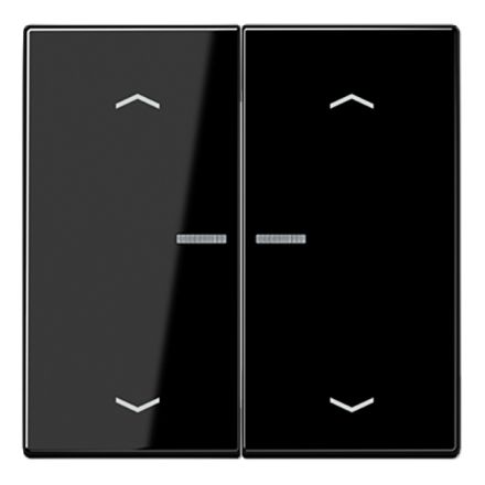 JUNG LS102KO5PSW KNX control rocker with arrow symbol LS series | 2-way | black