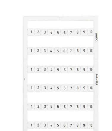 Wago AUFDR.W: 1-10 (10248-502 X) WSB marking card