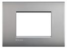 Bticino LNC4803NK AIR frame NICKEL 3-module, (grey)